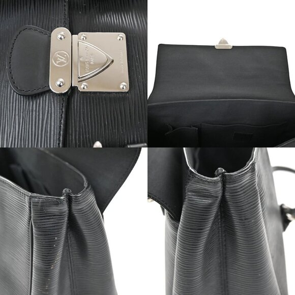 LOUIS VUITTON LV Segur MM Shoulder Bag Epi Leather Black France M58862 83YH765 - Picture 7 of 14